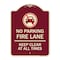 Signmission Fire Lane Keep Clear All Times W/ Graphic Heavy-Gauge Aluminum Sign, 24" x 18", BU-1824-23984 A-DES-BU-1824-23984 - alternate 1